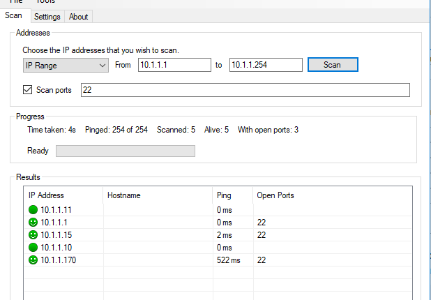 IP Address Sweep and Port Scan, Junos OS